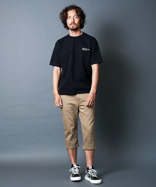 Magine(マージン)の「"While Showing Deference"W KNIT TEE S/S:ダブルニット 刺繍入り Tシャツ(Tシャツ/カットソー・メンズ・ホワイト/ブラック/ベージュ/グレー/オリーブ・44/46/48)」の21枚目の写真
