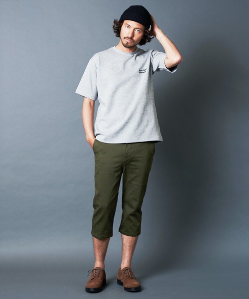 Magine(マージン)の「"While Showing Deference"W KNIT TEE S/S:ダブルニット 刺繍入り Tシャツ(Tシャツ/カットソー・メンズ・ホワイト/ブラック/ベージュ/グレー/オリーブ・44/46/48)」の17枚目の写真