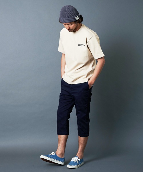 Magine(マージン)の「"While Showing Deference"W KNIT TEE S/S:ダブルニット 刺繍入り Tシャツ(Tシャツ/カットソー・メンズ・ホワイト/ブラック/ベージュ/グレー/オリーブ・44/46/48)」の22枚目の写真