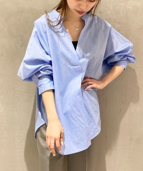 BABYLONE（バビロン）の「BABYLONE / ドルマンスキッパーシャツ【手洗い可】（シャツ/ブラウス）」 - WEAR