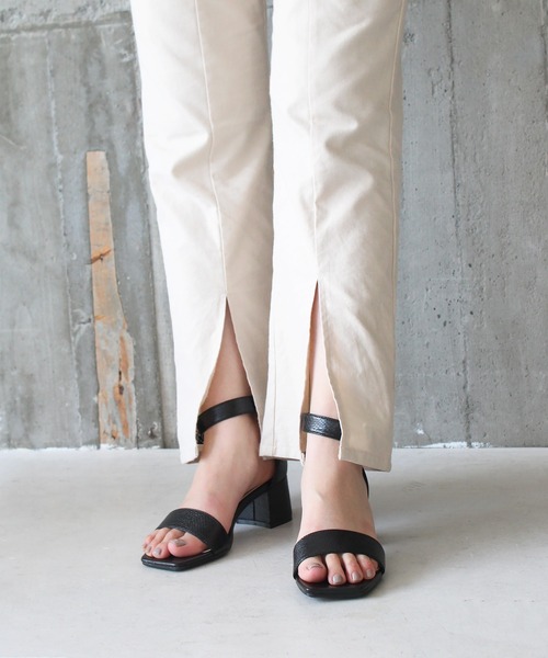 chocolates（チョコラテス）の「アンクルベルトサンダル【日本製】（サンダル・レディース・ブラック/ホワイト/ピンク・S/M/L/LL）」の18枚目の写真