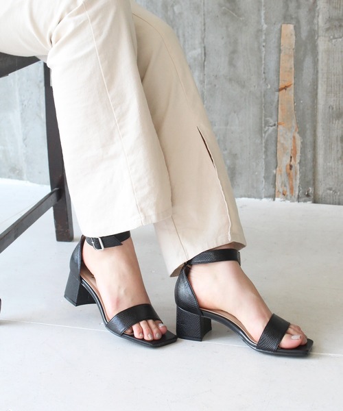 chocolates（チョコラテス）の「アンクルベルトサンダル【日本製】（サンダル・レディース・ブラック/ホワイト/ピンク・S/M/L/LL）」の20枚目の写真