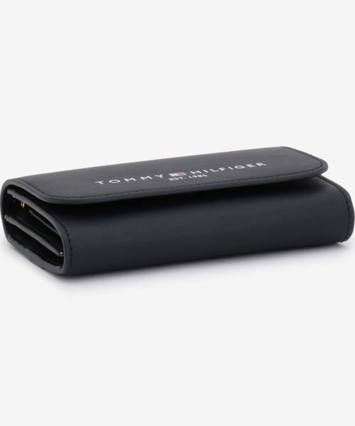 TOMMY HILFIGER（トミーヒルフィガー）の「スモールフラップウォレット（財布・レディース・ネイビー/ピンク・FREE）」の9枚目の写真