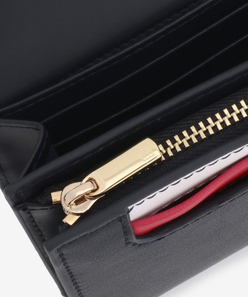 TOMMY HILFIGER（トミーヒルフィガー）の「スモールフラップウォレット（財布・レディース・ネイビー/ピンク・FREE）」の10枚目の写真
