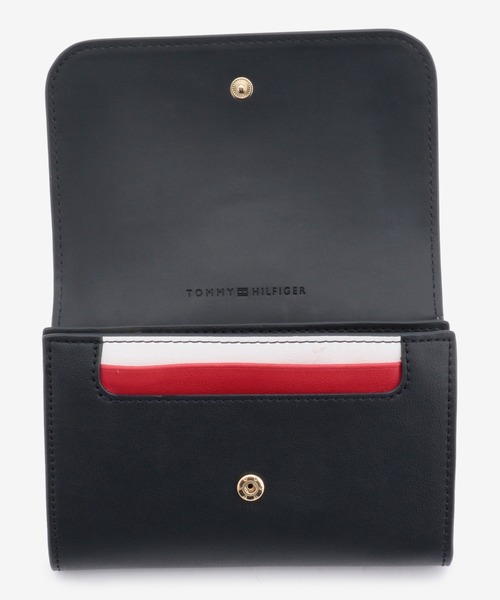 TOMMY HILFIGER（トミーヒルフィガー）の「スモールフラップウォレット（財布・レディース・ネイビー/ピンク・FREE）」の8枚目の写真