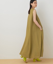【アウトレット店舗・WEB限定】レーヨンリネンAラインワンピース