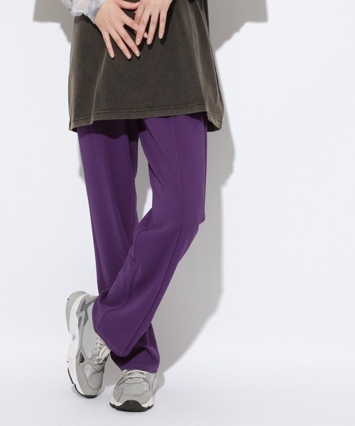 PBLIM（ページボーイリム）の「【PAGEBOYLIM】カットイージースラックス（スラックス・レディース・ブラック/グリーン/パープル/ゼブラ/レッド・MEDIUM/LARGE）」の4枚目の写真