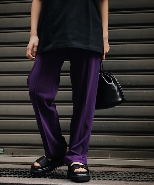 PBLIM（ページボーイリム）の「【PAGEBOYLIM】カットイージースラックス（スラックス・レディース・ブラック/グリーン/パープル/ゼブラ/レッド・MEDIUM/LARGE）」の20枚目の写真