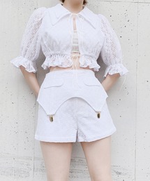 lilLilly | コットンレースショートパンツ(その他パンツ)