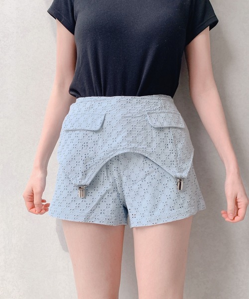 lilLilly(リルリリー)の「コットンレースショートパンツ(その他パンツ・レディース・ホワイト/ブラック/ブルー・FREE)」の16枚目の写真