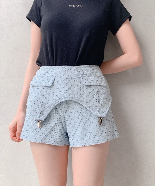 lilLilly(リルリリー)の「コットンレースショートパンツ(その他パンツ・レディース・ホワイト/ブラック/ブルー・FREE)」の21枚目の写真