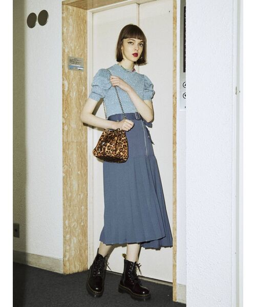 jouetie(ジュエティ)の「ライダースプリーツスカート(スカート・レディース・ブラック/オレンジ/ブルー・MEDIUM)」の11枚目の写真