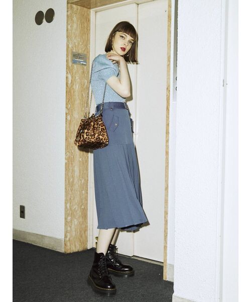 jouetie(ジュエティ)の「ライダースプリーツスカート(スカート・レディース・ブラック/オレンジ/ブルー・MEDIUM)」の13枚目の写真