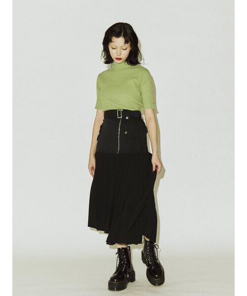 jouetie(ジュエティ)の「ライダースプリーツスカート(スカート・レディース・ブラック/オレンジ/ブルー・MEDIUM)」の9枚目の写真