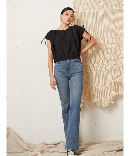 Vicente（ヴィセンテ）の「Openshoulder tops（シャツ/ブラウス・レディース・オフホワイト/ブラウン/ブラック・FREE）」の11枚目の写真