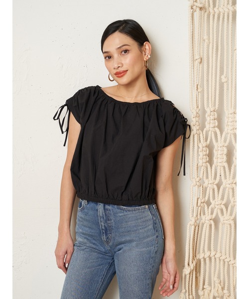 Vicente（ヴィセンテ）の「Openshoulder tops（シャツ/ブラウス・レディース・オフホワイト/ブラウン/ブラック・FREE）」の14枚目の写真