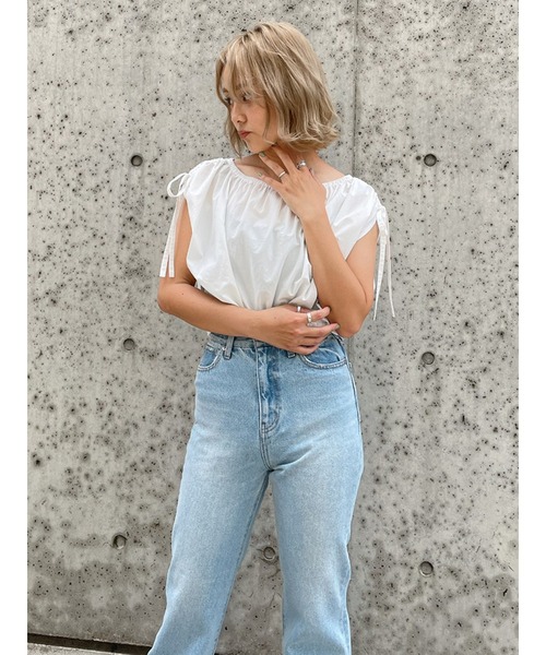 Vicente（ヴィセンテ）の「Openshoulder tops（シャツ/ブラウス・レディース・オフホワイト/ブラウン/ブラック・FREE）」の13枚目の写真