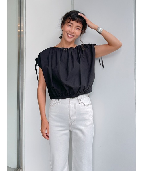 Vicente（ヴィセンテ）の「Openshoulder tops（シャツ/ブラウス・レディース・オフホワイト/ブラウン/ブラック・FREE）」の17枚目の写真