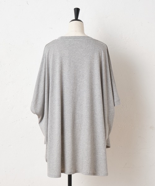 BEARDSLEY(ビアズリー)の「ボックスTシャツ(Tシャツ/カットソー・レディース・ライトグレー/ブルー・FREE)」の11枚目の写真