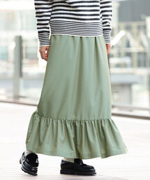 BEAMS BOY | BEAMS BOY / シャンブレー ティアードスカート(スカート)