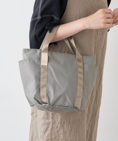 PUAL CE CIN（ピュアルセシン）の「OTONA　NYLON　S　TOTE／ナイロントートバッグS（ハンドバッグ・レディース・ブルー系その他/ベージュ系その他/ブラック系その他/イエロー系その他/ブラウン系その他/グレー系その他/ピンク系その他・FREE）」の3枚目の写真