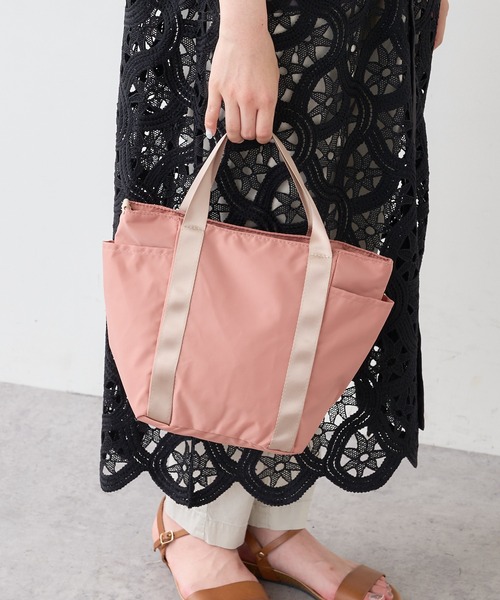 PUAL CE CIN（ピュアルセシン）の「OTONA　NYLON　S　TOTE／ナイロントートバッグS（ハンドバッグ・レディース・ブルー系その他/ベージュ系その他/ブラック系その他/イエロー系その他/ブラウン系その他/グレー系その他/ピンク系その他・FREE）」の7枚目の写真