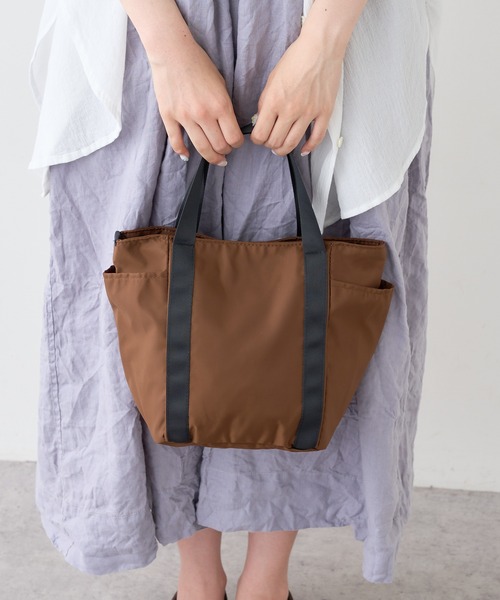 PUAL CE CIN（ピュアルセシン）の「OTONA　NYLON　S　TOTE／ナイロントートバッグS（ハンドバッグ・レディース・ブルー系その他/ベージュ系その他/ブラック系その他/イエロー系その他/ブラウン系その他/グレー系その他/ピンク系その他・FREE）」の12枚目の写真