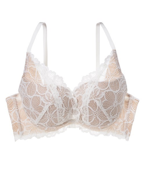 PEACH JOHN（ピーチジョン）の「【Aカップ～／総レースで盛れる＆脇肉スッキリ】もりこれ脇高レーシィブラ（ブラジャー・レディース・ブラック/ピンク/ラベンダー/ネイビー/ホワイト/スモークピンク/レッド/ベージュ/ライトブルー/ライトピンク/ブルーグリーン/ピンクベージュ/グレイッシュブルー/ミント/ベビーピンク・B65/B70/C70/D70/B75/C65/C75/D65/D75/A70/A75/E65/E70/E75）」の2枚目の写真