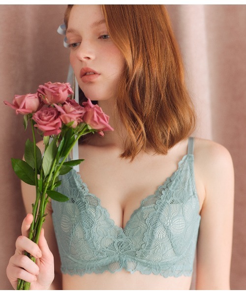 新品★IODICE★豪華なブレザー★ピンク★美しい★ブラジル★高品質★ストレッチ Aカップ～／総レースで盛れる＆脇肉スッキリ】もりこれ脇高