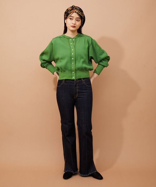 ADAM ET ROPE'（アダムエロペ）の「キルティングミュール（その他シューズ・レディース・ブラック/グリーン・23.5cm/24.5cm/23.0cm/24.0cm）」の6枚目の写真