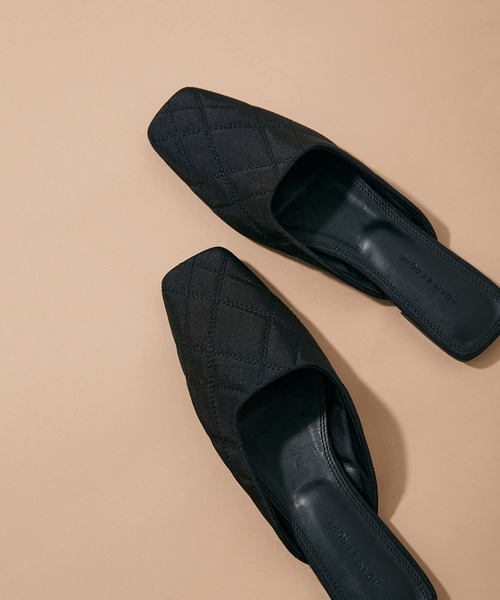 ADAM ET ROPE'（アダムエロペ）の「キルティングミュール（その他シューズ・レディース・ブラック/グリーン・23.5cm/24.5cm/23.0cm/24.0cm）」の16枚目の写真