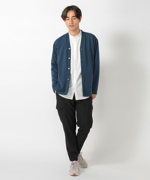 UNION STATION（ユニオンステーション）の「ウールタッチポリカーゴスラックス（カーゴパンツ・メンズ・ブラック/ベージュ/チェック・S/M/L）」の19枚目の写真