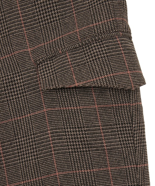 UNION STATION（ユニオンステーション）の「ウールタッチポリカーゴスラックス（カーゴパンツ・メンズ・ブラック/ベージュ/チェック・S/M/L）」の6枚目の写真