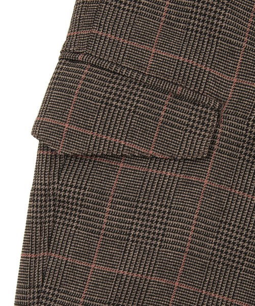 UNION STATION（ユニオンステーション）の「ウールタッチポリカーゴスラックス（カーゴパンツ・メンズ・ブラック/ベージュ/チェック・S/M/L）」の5枚目の写真