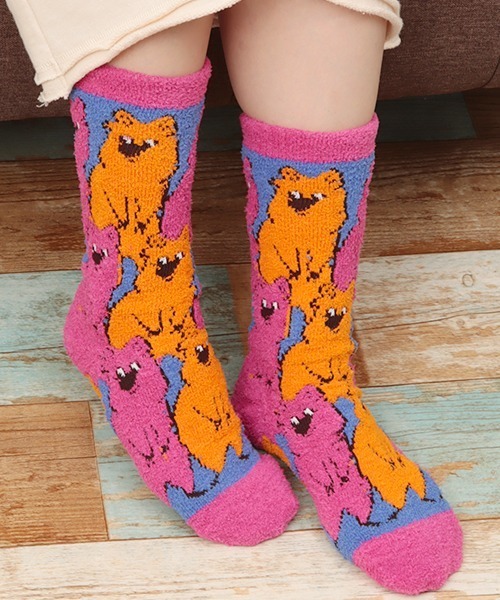 チチカカ（チチカカ）の「クウォッカハチドリオソックス 23-25cm（ソックス/靴下・レディース・パープル/ブラウン/ピンク/ブルー・FREE）」の4枚目の写真