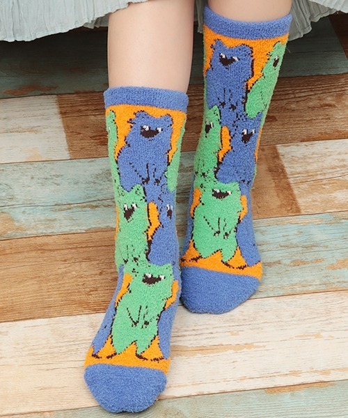 チチカカ（チチカカ）の「クウォッカハチドリオソックス 23-25cm（ソックス/靴下・レディース・パープル/ブラウン/ピンク/ブルー・FREE）」の2枚目の写真