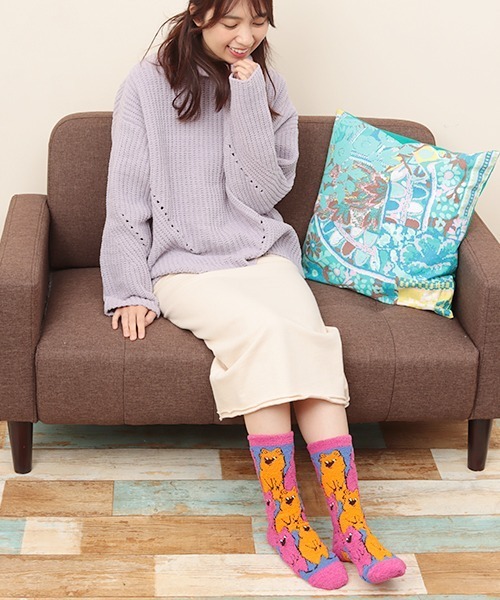 チチカカ（チチカカ）の「クウォッカハチドリオソックス 23-25cm（ソックス/靴下・レディース・パープル/ブラウン/ピンク/ブルー・FREE）」の9枚目の写真