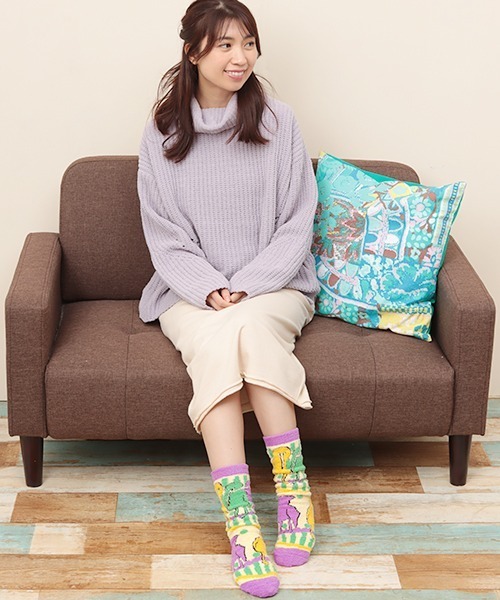 チチカカ（チチカカ）の「クウォッカハチドリオソックス 23-25cm（ソックス/靴下・レディース・パープル/ブラウン/ピンク/ブルー・FREE）」の7枚目の写真