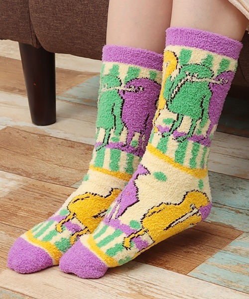 チチカカ（チチカカ）の「クウォッカハチドリオソックス 23-25cm（ソックス/靴下・レディース・パープル/ブラウン/ピンク/ブルー・FREE）」の8枚目の写真