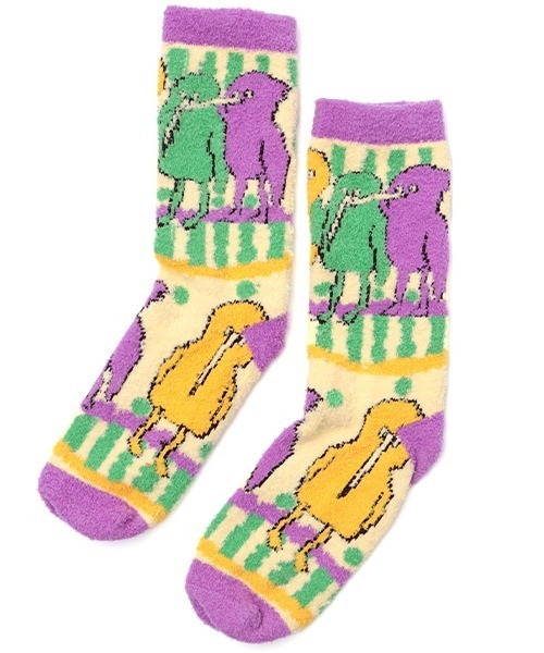 チチカカ（チチカカ）の「クウォッカハチドリオソックス 23-25cm（ソックス/靴下・レディース・パープル/ブラウン/ピンク/ブルー・FREE）」の12枚目の写真