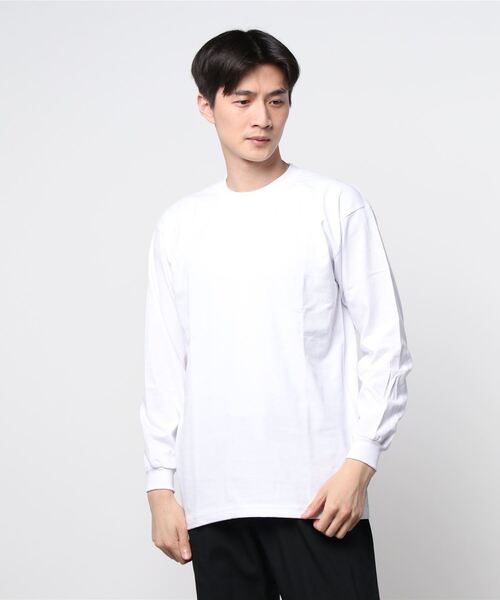 PRO CLUB (プロクラブ)の「PRO CLUB/6.5ozヘビーウェイト長袖袖Tシャツ(Tシャツ/カットソー・メンズ・ホワイト/ブラック/グレー/グリーン・MEDIUM/X-LARGE/LARGE)」の5枚目の写真