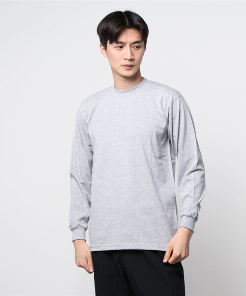 PRO CLUB (プロクラブ)の「PRO CLUB/6.5ozヘビーウェイト長袖袖Tシャツ(Tシャツ/カットソー・メンズ・ホワイト/ブラック/グレー/グリーン・MEDIUM/X-LARGE/LARGE)」の10枚目の写真