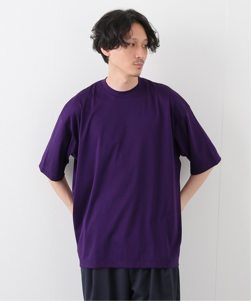 EDIFICE LA BOUCLE(エディフィスラブークル)の「【LA BOUCLE / ラブークル】BIG Tシャツ ALBINISTA SMOOTH(Tシャツ/カットソー・メンズ・チャコールグレー/パープル/カーキ・1/2/3)」の3枚目の写真