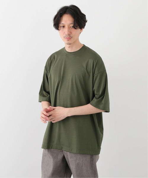 EDIFICE LA BOUCLE(エディフィスラブークル)の「【LA BOUCLE / ラブークル】BIG Tシャツ ALBINISTA SMOOTH(Tシャツ/カットソー・メンズ・チャコールグレー/パープル/カーキ・1/2/3)」の2枚目の写真