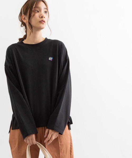 POU DOU DOU（プードゥドゥ）の「USコットンワイドロンTee（Tシャツ/カットソー・レディース・ブラック/スミクロ/オフホワイト/ブルー・3）」の11枚目の写真