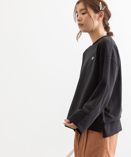 POU DOU DOU（プードゥドゥ）の「USコットンワイドロンTee（Tシャツ/カットソー・レディース・ブラック/スミクロ/オフホワイト/ブルー・3）」の12枚目の写真