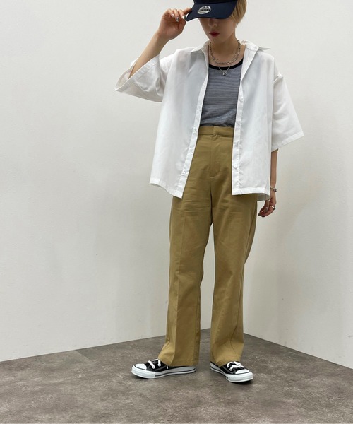 apres jour mignon（アプレジュールミニョン）の「ルーズゆるシャツ【ZOZOTOWN限定アイテム】（シャツ/ブラウス・レディース・イエロー系その他/オフホワイト/サックスブルー/その他・フリー/X-LARGE）」の10枚目の写真