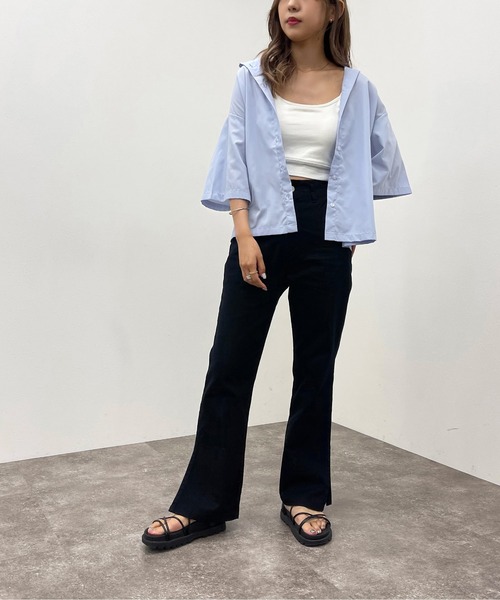 apres jour mignon（アプレジュールミニョン）の「ルーズゆるシャツ【ZOZOTOWN限定アイテム】（シャツ/ブラウス・レディース・イエロー系その他/オフホワイト/サックスブルー/その他・フリー/X-LARGE）」の16枚目の写真