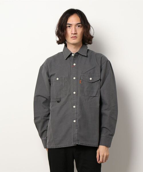 KRIFF MAYER（クリフメイヤー）の「キャンパーシャツJK（シャツ/ブラウス・メンズ・ベージュ/チャコール/オリーブ・MEDIUM/SMALL/LARGE/X-LARGE）」の2枚目の写真