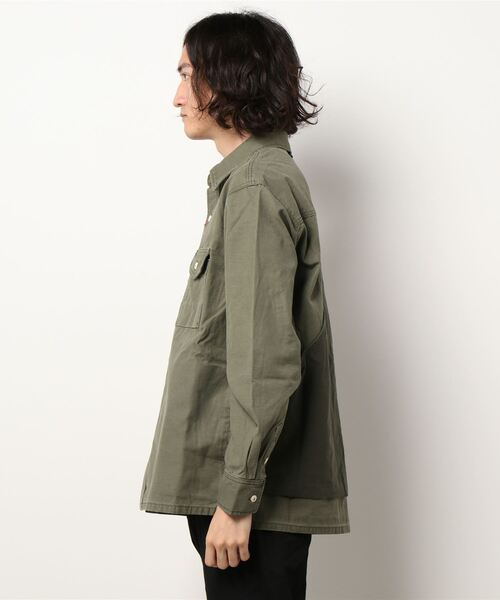 KRIFF MAYER（クリフメイヤー）の「キャンパーシャツJK（シャツ/ブラウス・メンズ・ベージュ/チャコール/オリーブ・MEDIUM/SMALL/LARGE/X-LARGE）」の4枚目の写真